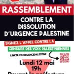 Rassemblement contre la dissolution d'UP