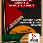 Rassemblement de soutien à la flottille de la liberté