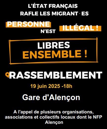 Rassemblement contre la chasse aux migrants