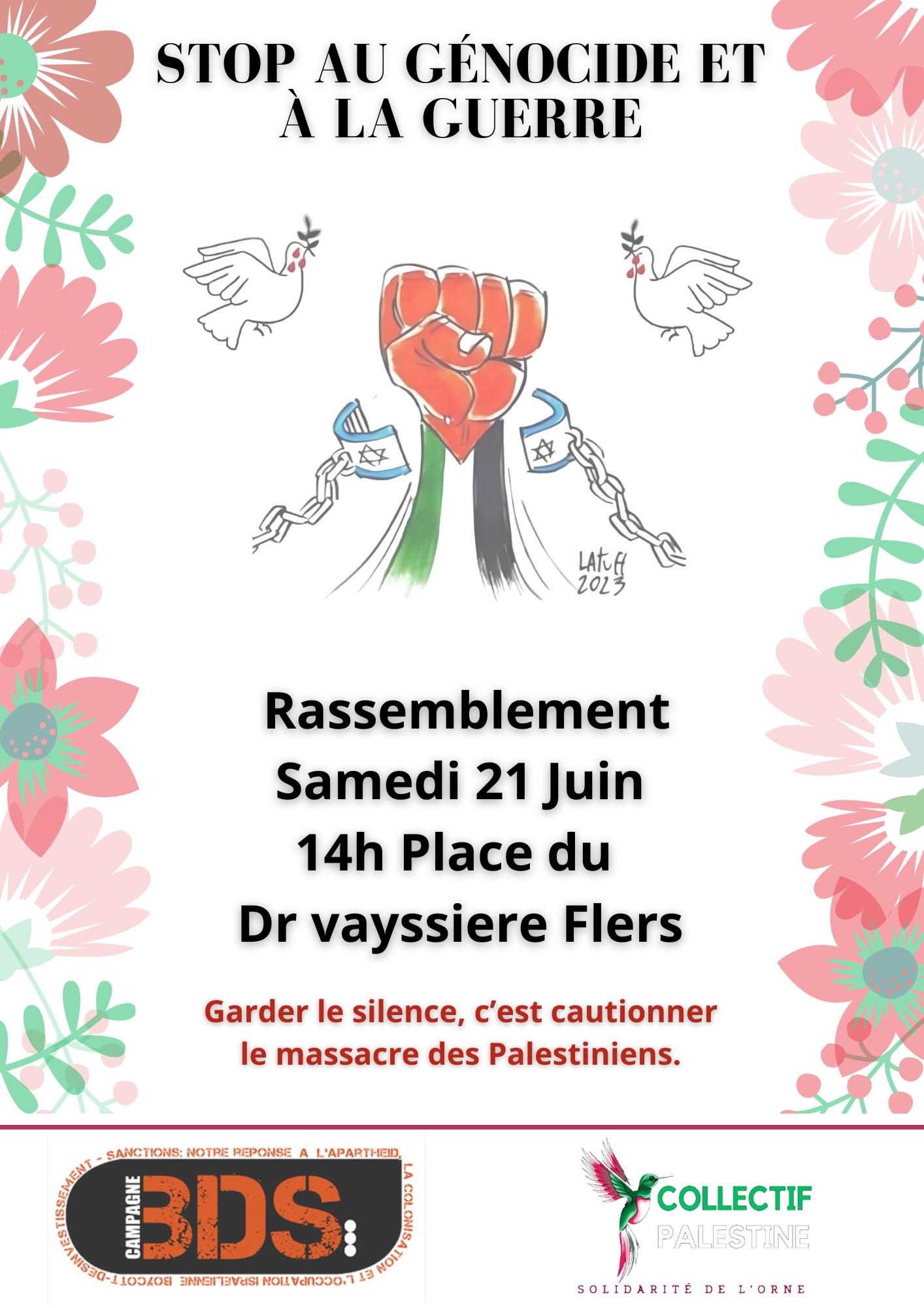 Rassemblement stop génocide