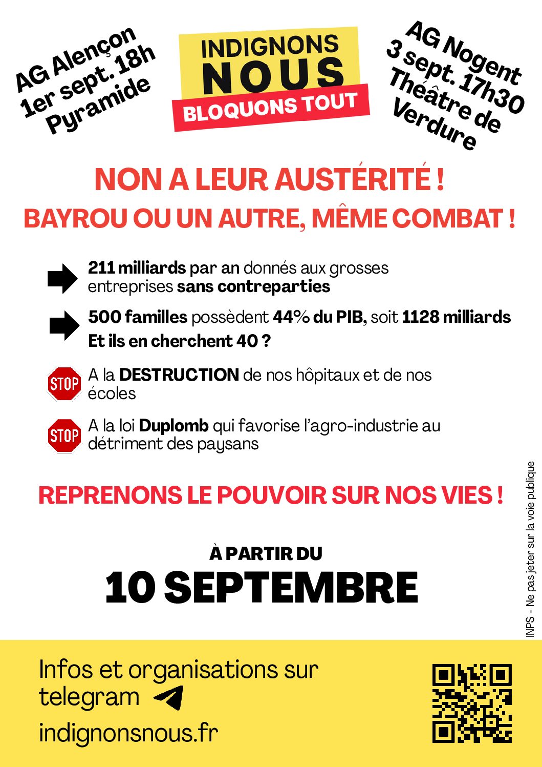Assemblée Générale - Bloquons tout