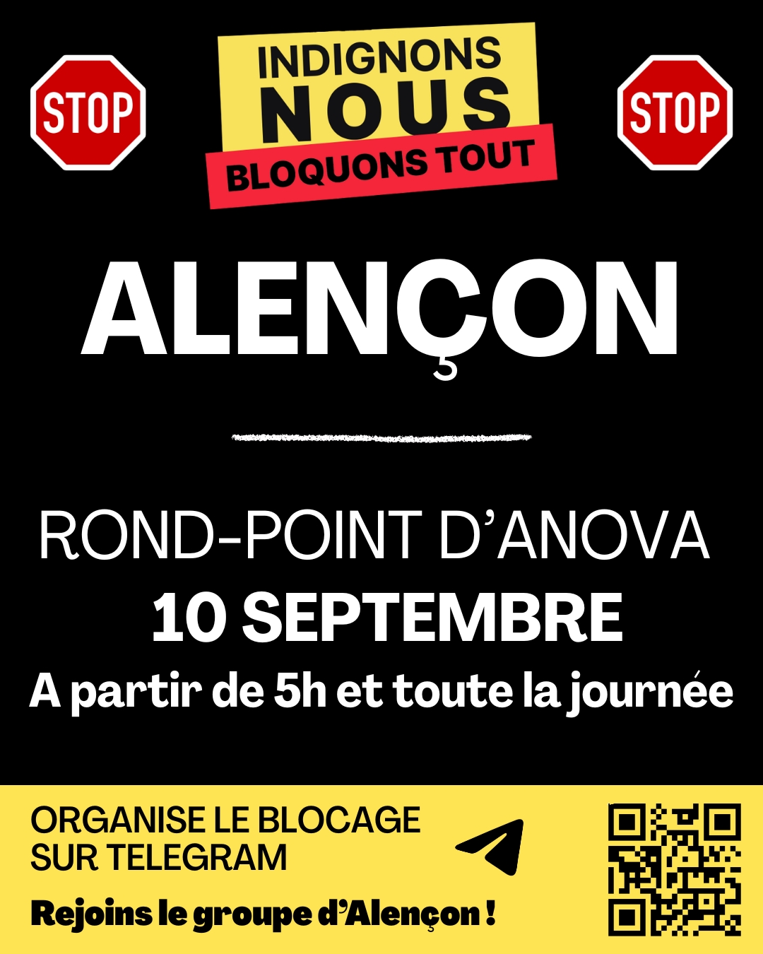 10 septembre 2025 - Alençon - Bloquons tout