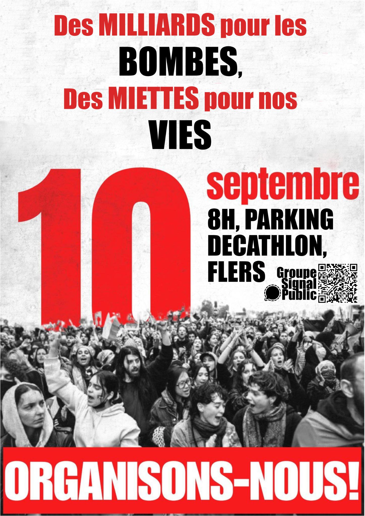 Rassemblement 8h Flers 10 sept.
