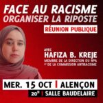 Réunion publique : face au racisme, organiser la riposte