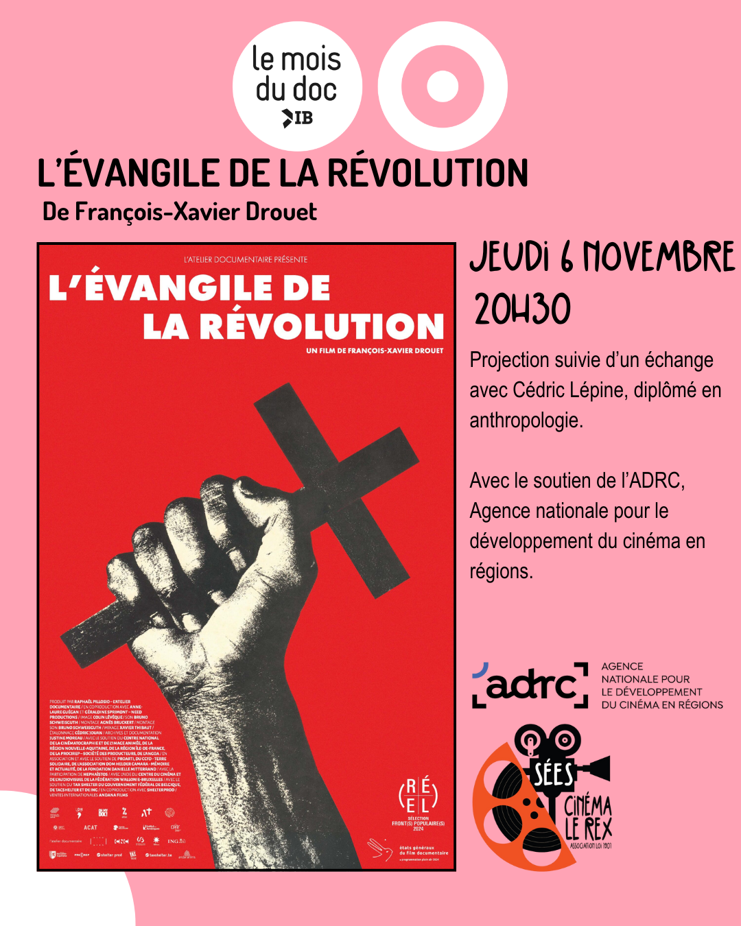 Mois du Doc - Ciné rencontre : l'Évangile de la Révolution