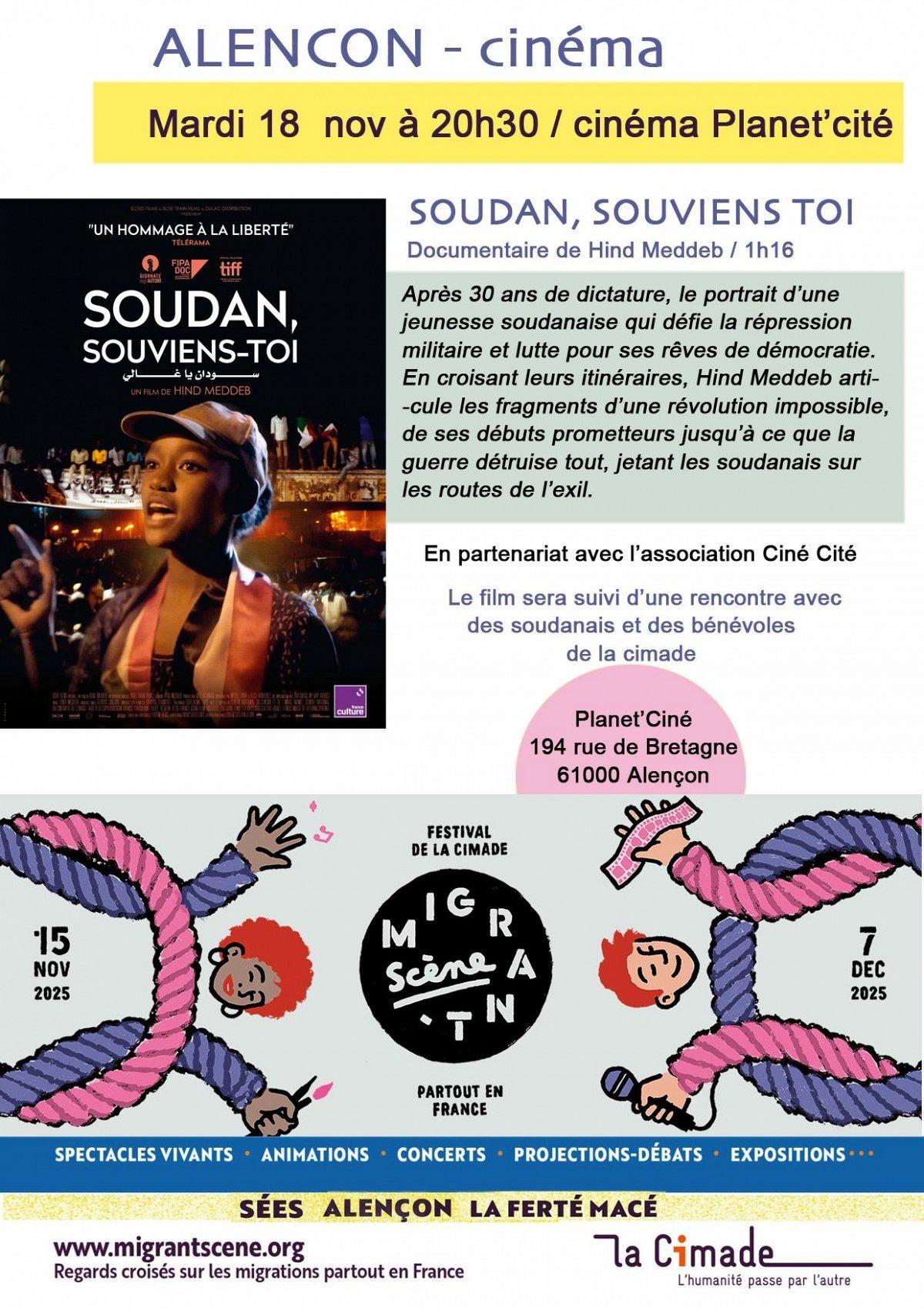 Film "Soudan, souviens-toi" (Festival Migrant'Scène)