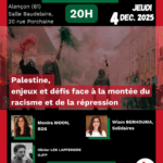Table ronde : Palestine, enjeux et défis face à la montée du racisme et de la répression