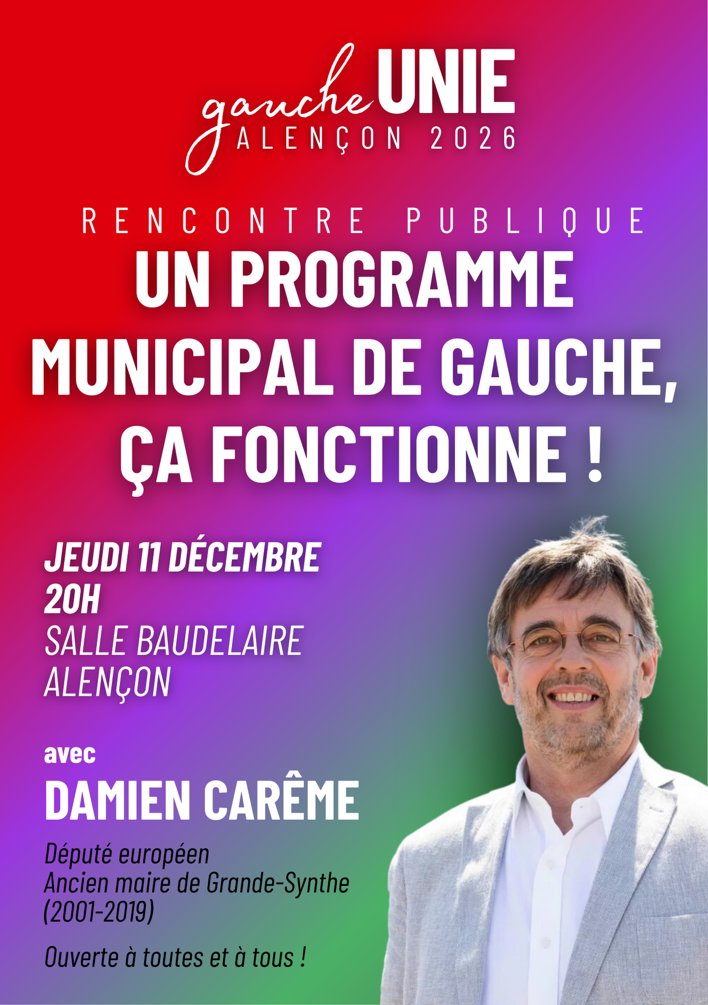 Rencontre publique avec Damien Carême