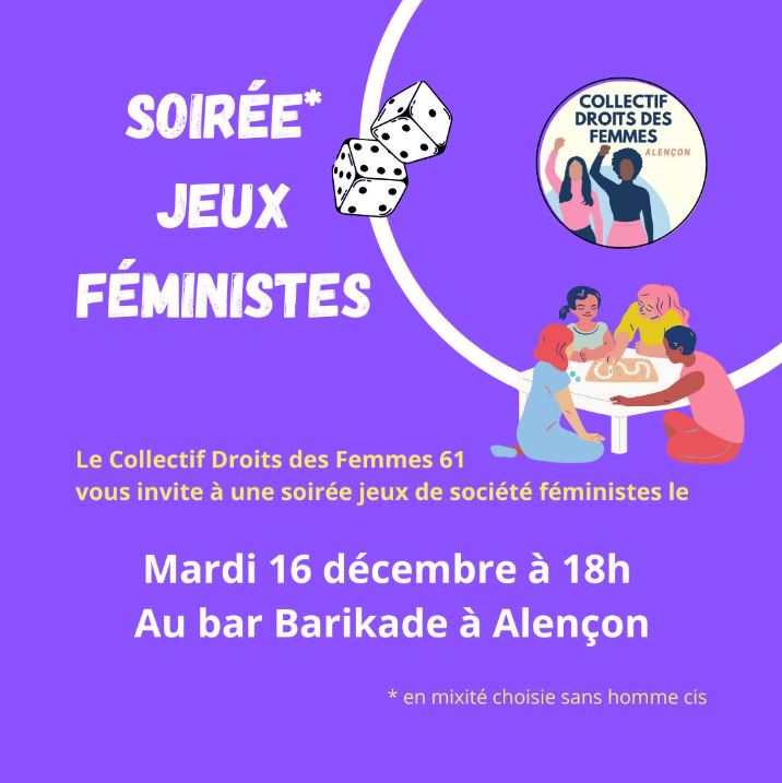 Soirée jeux de société féministes