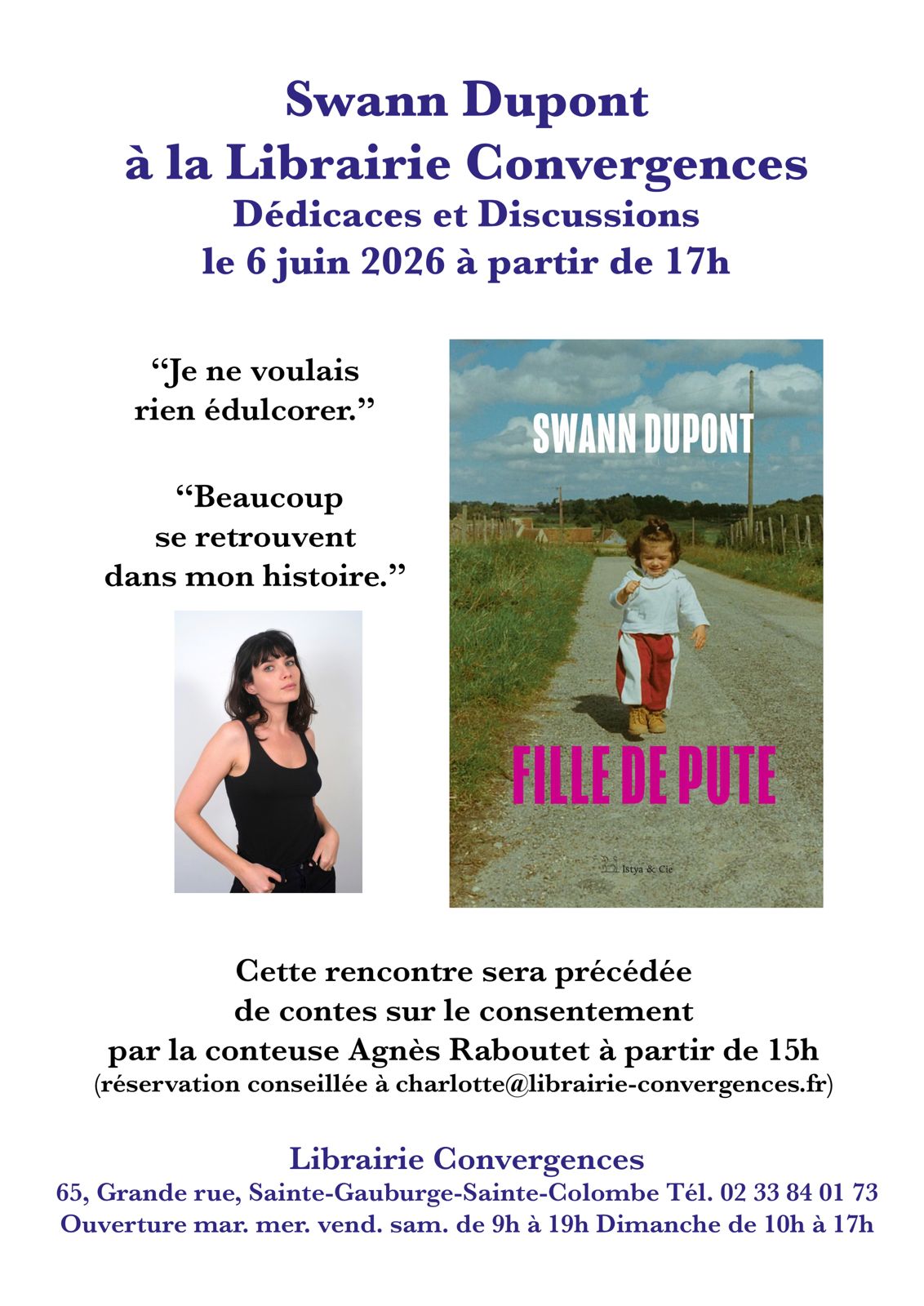 Swann Dupont à la librairie Convergences