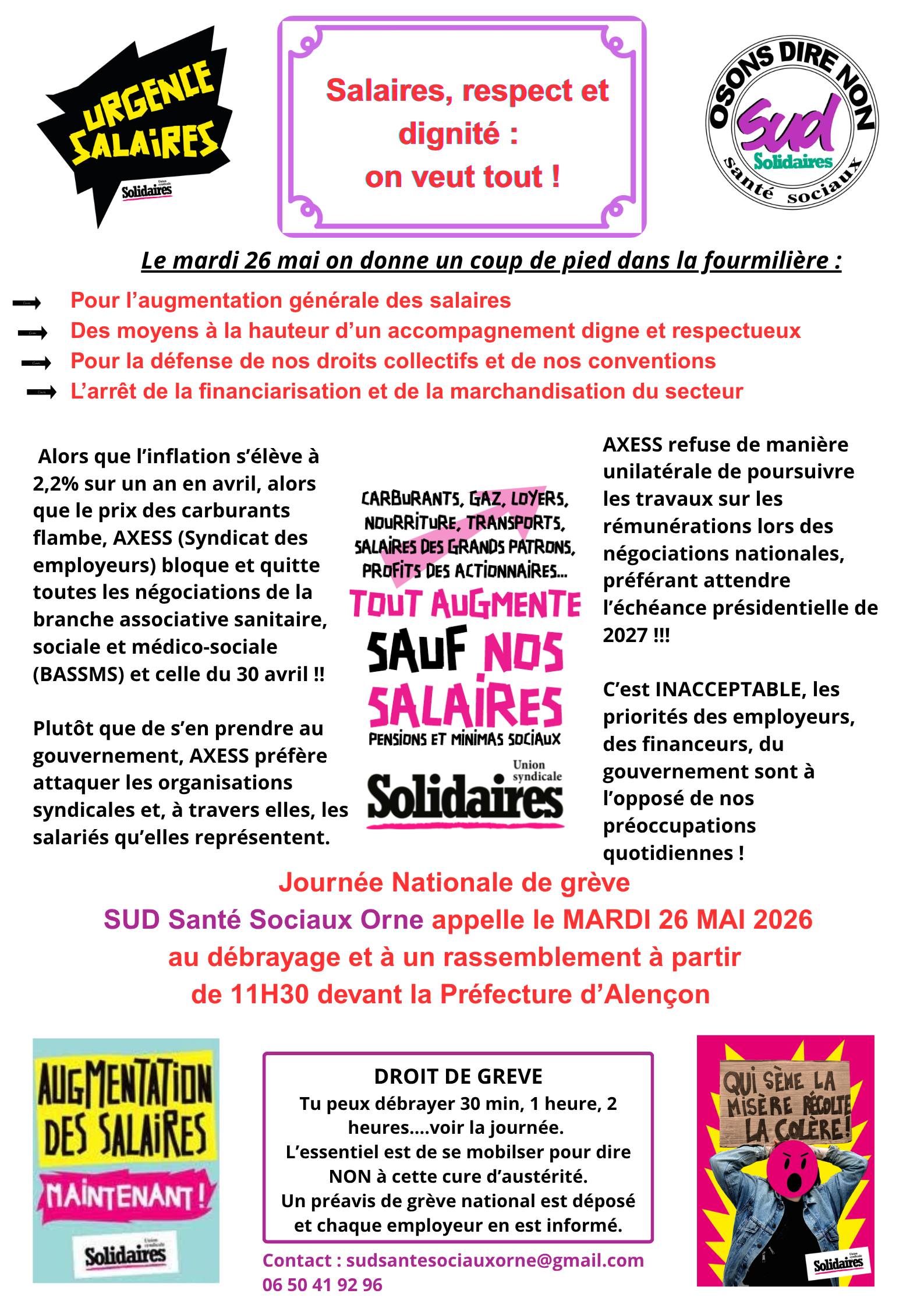Grève et rassemblement