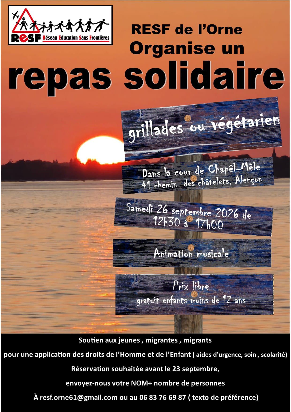 Repas solidaire - RESF