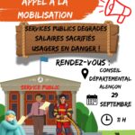 Rassemblements pour les services publics à Argentan