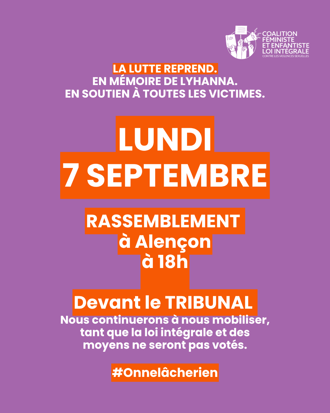 Rassemblement loi intégrale