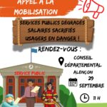 Manifestation pour les services publics à Alençon