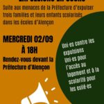 Rassemblement contre les expulsions en cours