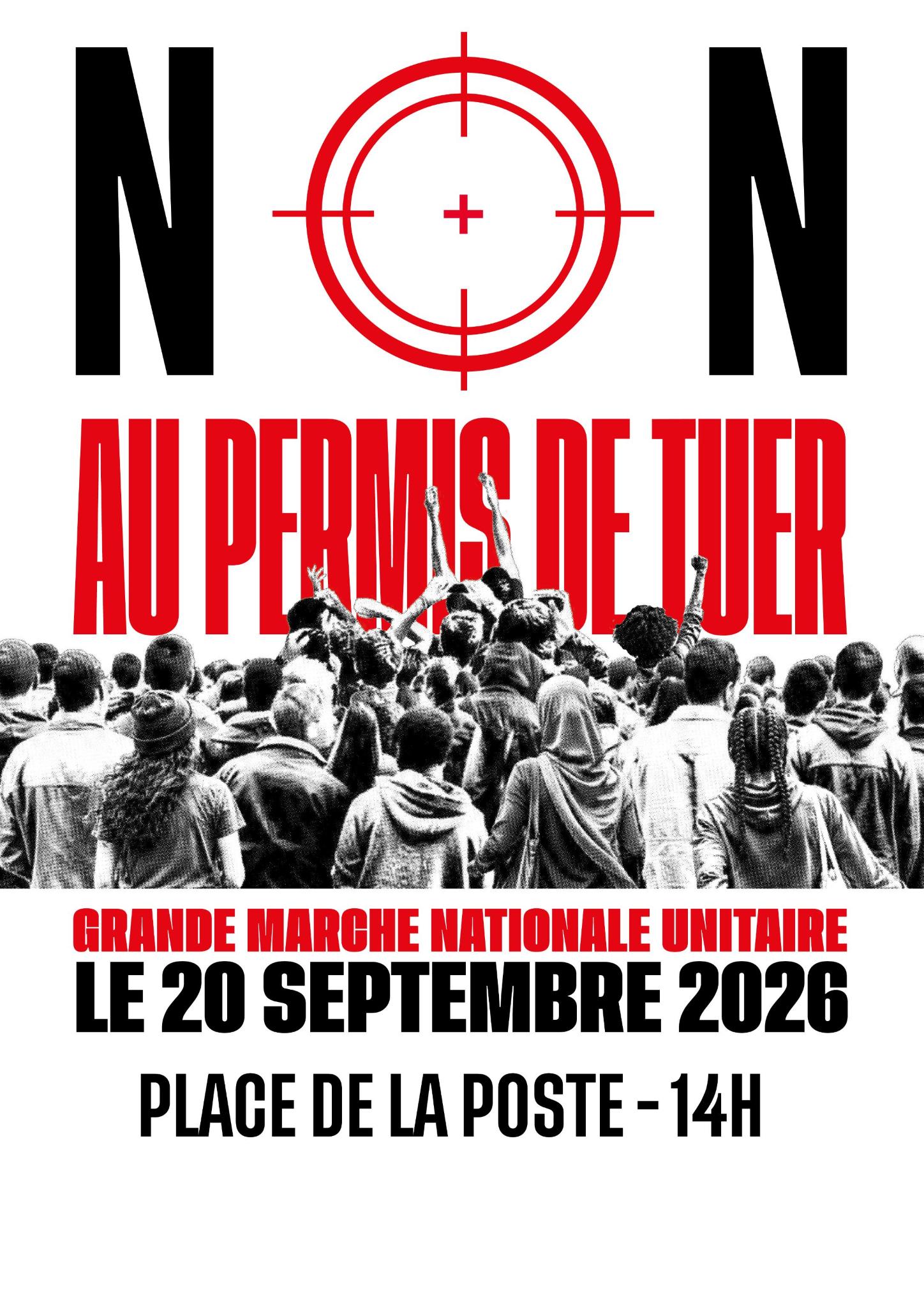 Mobilisation contre la loi "permis de tuer XXL"