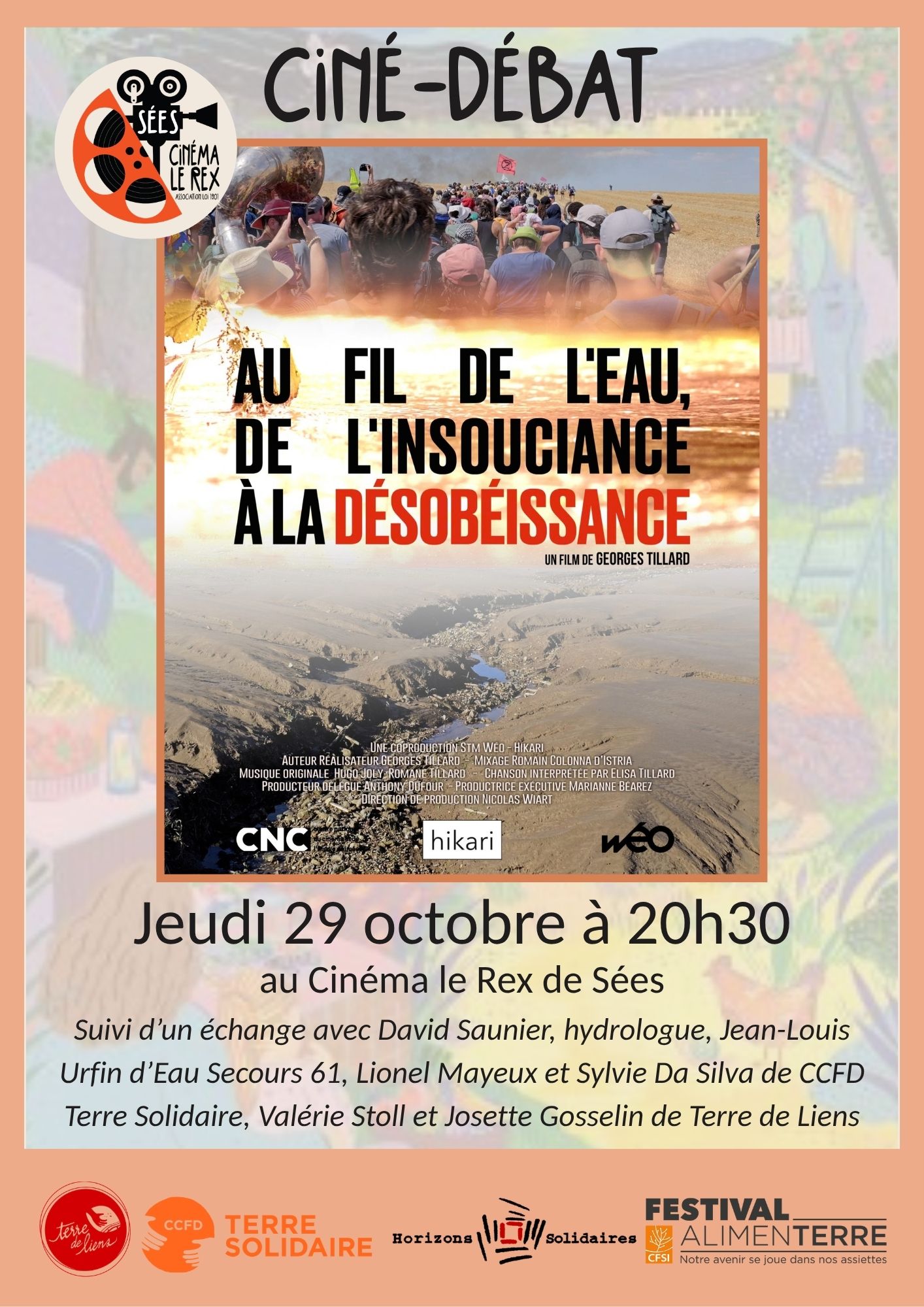 Projection "Au fil de l'eau, de l'insouciance à la désobéissance"