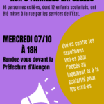 Rassemblement de soutien aux 3 familles expulsées de leur logement